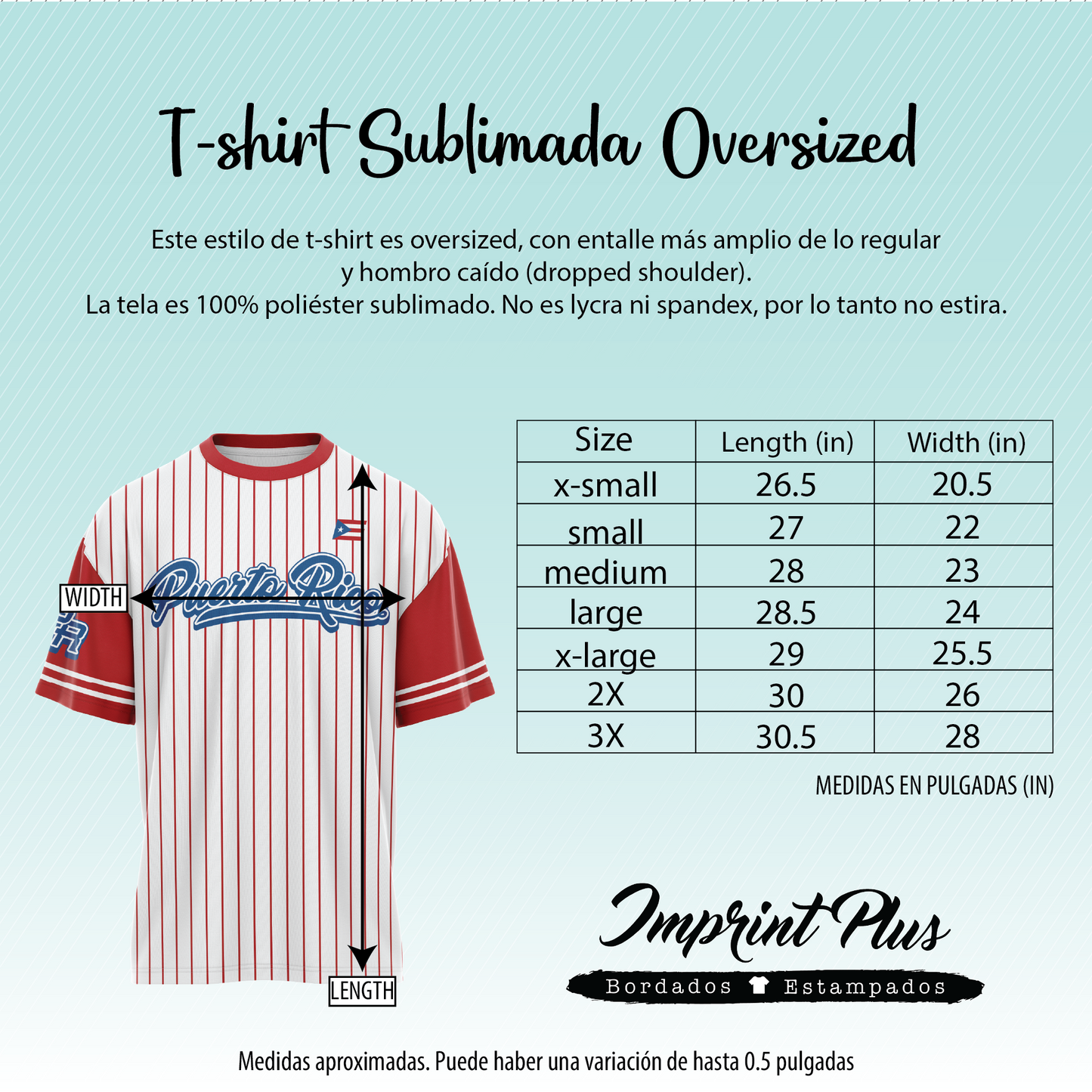 Clásica Blanca - T-shirt sublimada estilo oversized