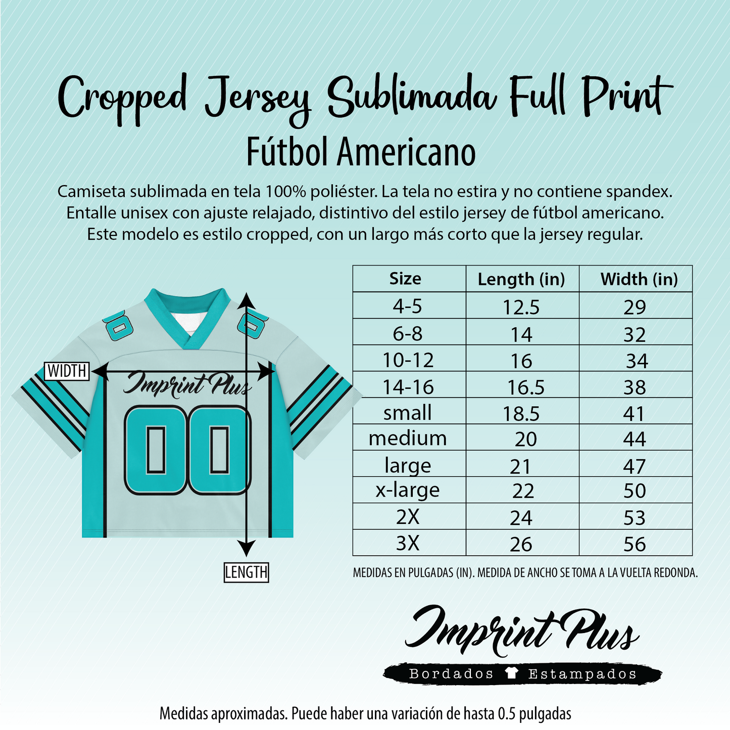 Puerto Rico 787 - Cropped Jersey sublimada estilo football