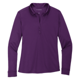 L540LS Port Authority ® Ladies Silk Touch™ Performance Long Sleeve Polo - Embroidered Logo - School