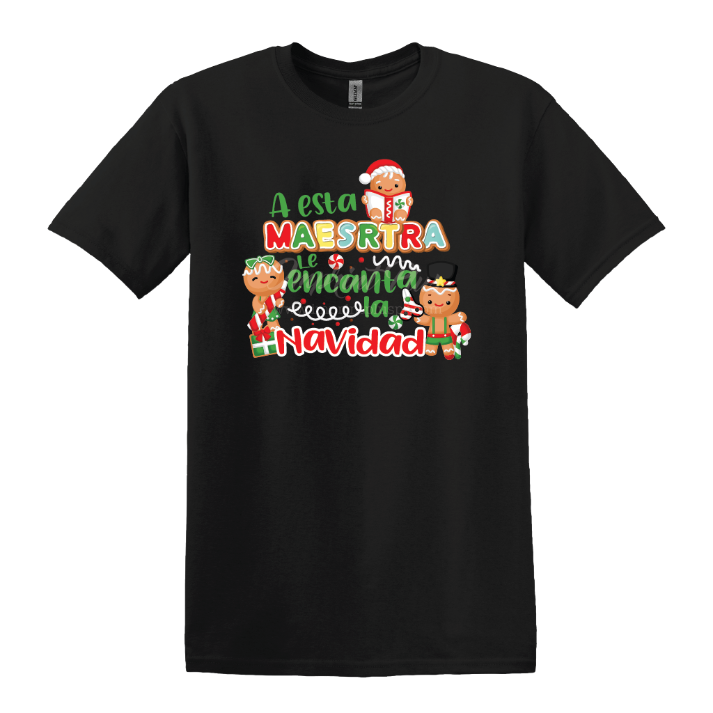 A esta Maestra le encanta la Navidad T Shirt