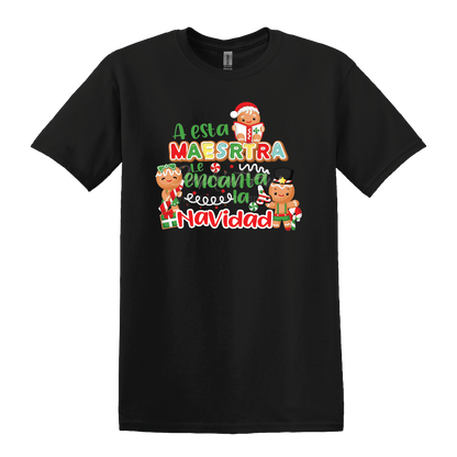 A esta Maestra le encanta la Navidad T Shirt
