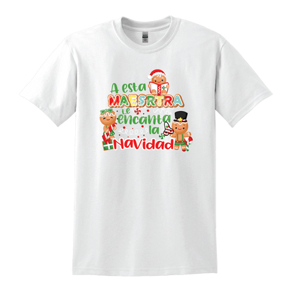A esta Maestra le encanta la Navidad T Shirt