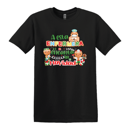 A esta Enfermera le encanta la Navidad T Shirt