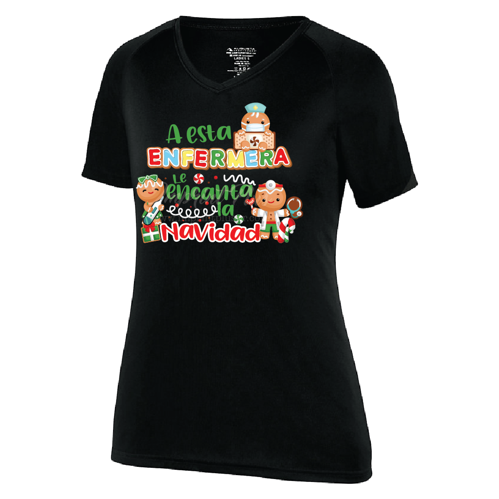 A esta Enfermera le encanta la Navidad T Shirt