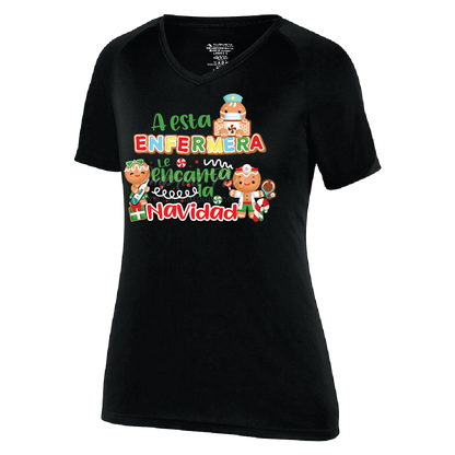 A esta Enfermera le encanta la Navidad T Shirt