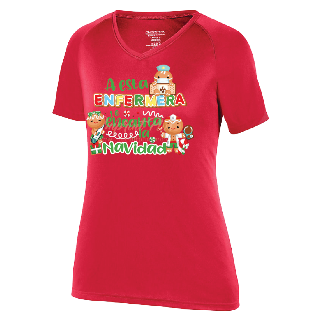 A esta Enfermera le encanta la Navidad T Shirt