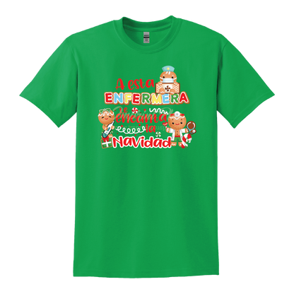 A esta Enfermera le encanta la Navidad T Shirt