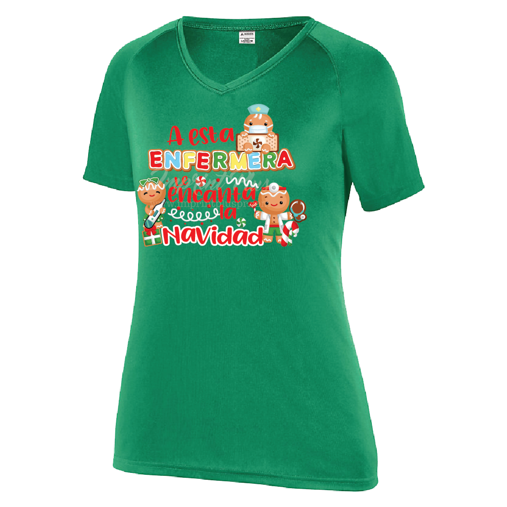 A esta Enfermera le encanta la Navidad T Shirt