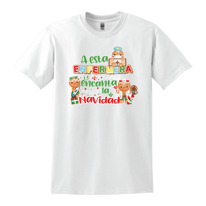 A esta Enfermera le encanta la Navidad T Shirt