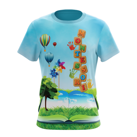 T-shirt sublimada - Montessori Sky