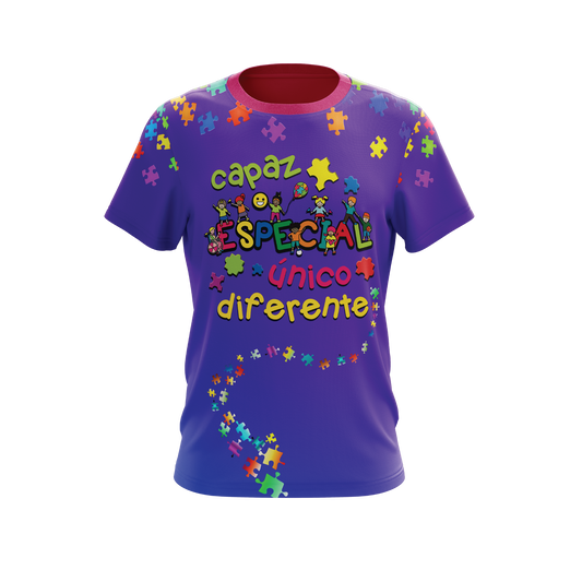 Capaz, especial, único y diferente T-shirt sublimada