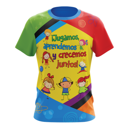 Jugamos, aprendemos y crecemos juntos - T-shirt sublimada