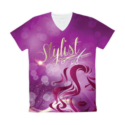 T-shirt sublimada - Hair Stylist Purple