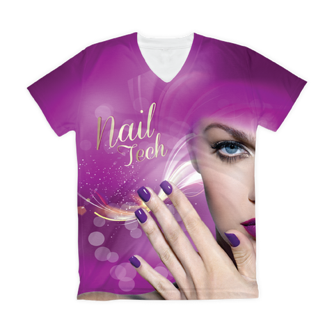 T-shirt sublimada - Nail Tech Purple