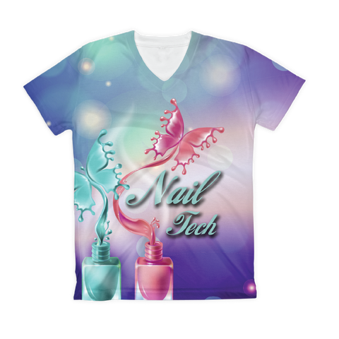 T-shirt sublimada - Nail Tech Butterflies