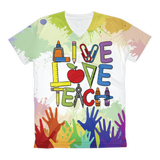 T-shirt sublimada - Live, Love, Teach