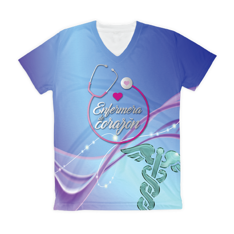 T-shirt sublimada - Enfermera de corazón