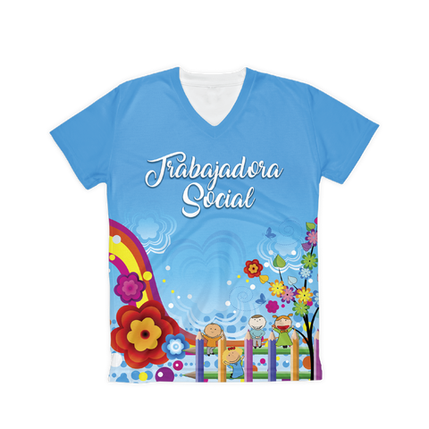 T-shirt sublimada - Trabajadora Social Rainbow