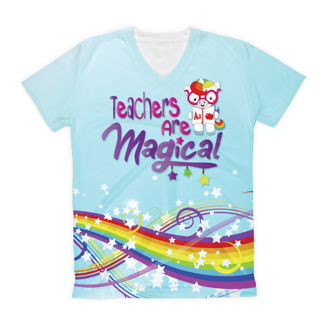 T-shirt sublimada - Teachers are magical
