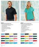 PARAGON SM0100 SOLID MESH POLO WITH EMBROIDERED LOGO - School