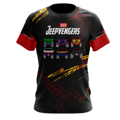 Jeepvengers T-shirt sublimada
