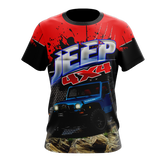 T-shirt sublimada - Jeep 4x4 Red