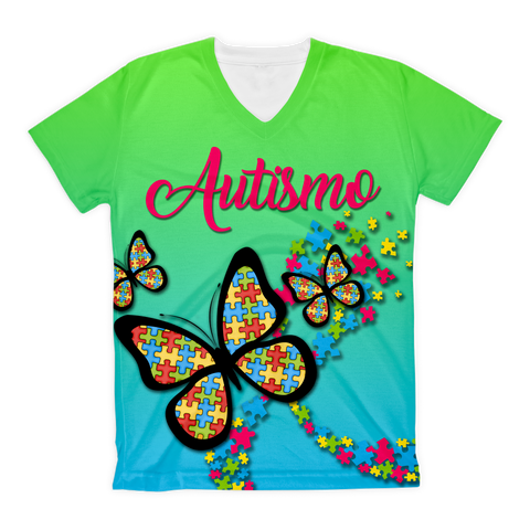 T-shirt sublimada - Autismo Mariposas