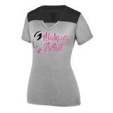 Make Up Artist - Glitter Logo - LADIES CHALLENGE T-SHIRT