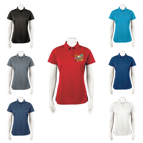 PARAGON SM0104 SOLID WOMEN MESH POLO WITH EMBROIDERED LOGO - OCCUPATION